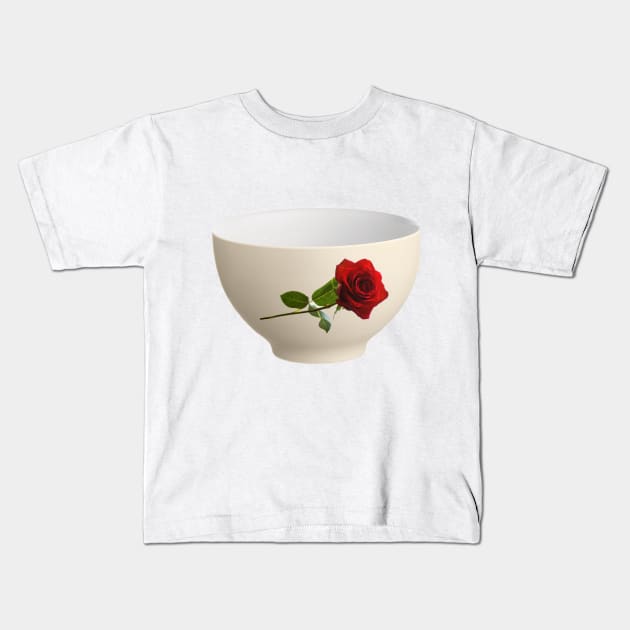 Rose Bowl Pun Kids T-Shirt by MuskegonDesigns